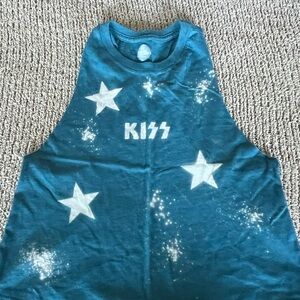 KISS Blue Star Graphic Tank Top - Kids